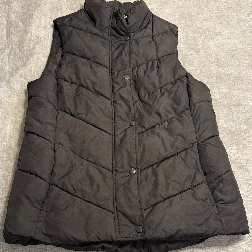 GAP Women's Quilted Black Vest